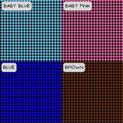 Gingham - Various Colour Options