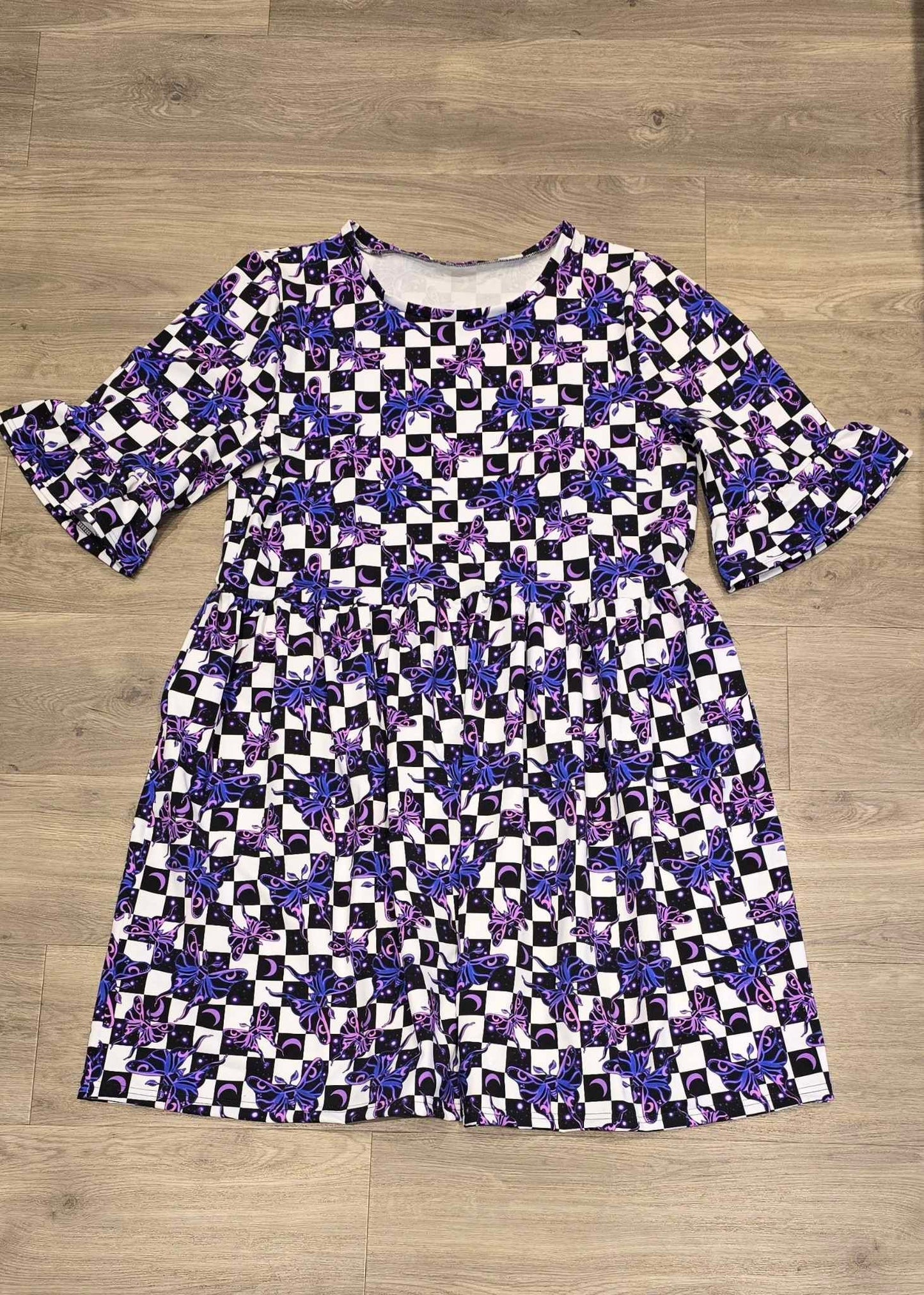 Smock Dress (Full Print) - Adults