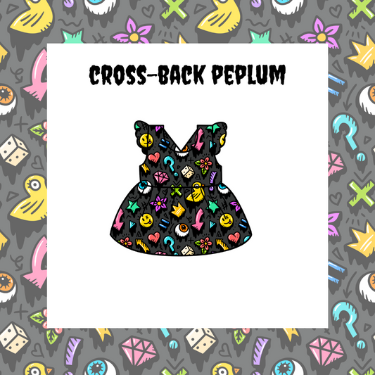 Cross-Back Peplum - Kids